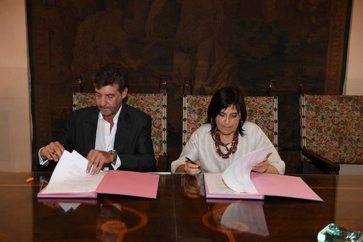 La firma dell'accordo tra Confagricoltura e l'Agenzia per il lavoro Umana
