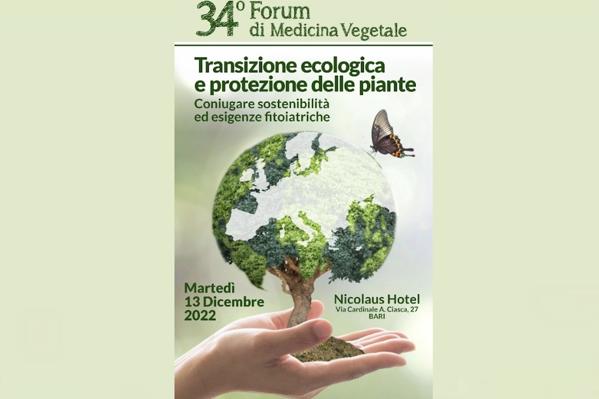 EVENTO - 34° Forum di Medicina Vegetale: transizione ecologica e protezione delle piante