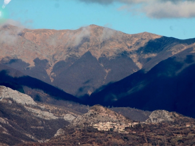 Veduta dei monti della Garfagnana nei pressi di Sassorosso, in provincia di Lucca