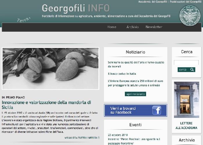 Le news da georgofili.info