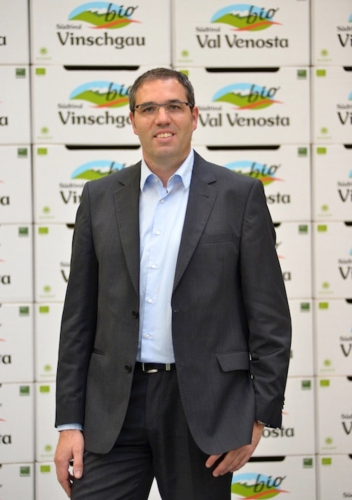 Gerhard Eberhöfer, responsabile delle vendite del prodotto bio Val Venosta