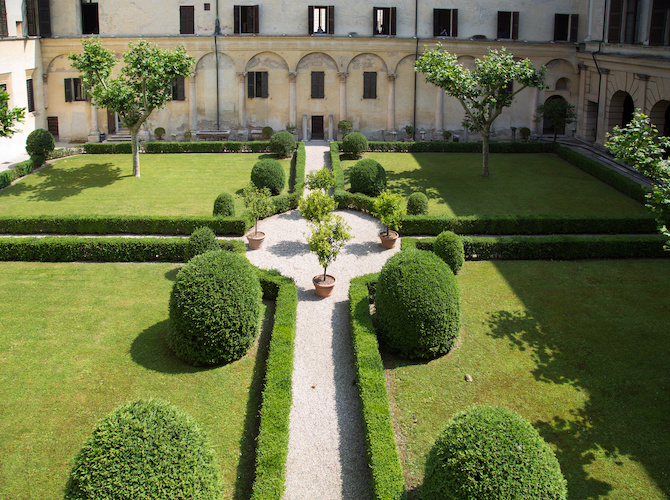 Mantova, giardino di Palazzo Te