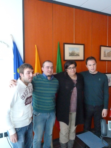 Da sinistra: Maurizio Vincenzi, Alessandro Gandolfi, Giulia Caramaschi e Davide Gemelli