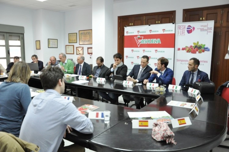 La delegazione italiana all'incontro di Huelva
