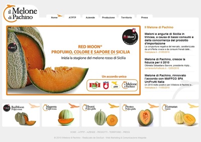 Il sito web dedicato al Melone di Pachino