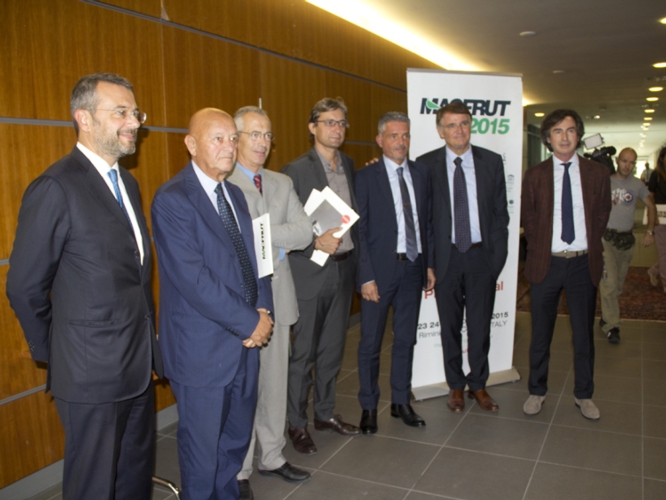 Un momento della conferenza stampa di presentazione di Macfrut 2015 tenutasi a Rimini il 16 settembre