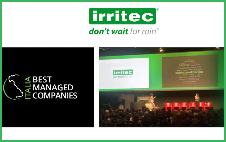 Irritec, vincitrice al concorso Best managed companies