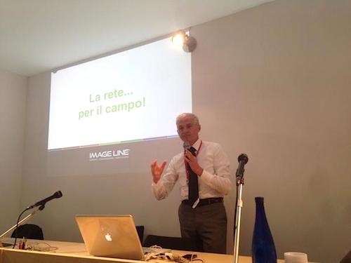 Ivano Valmori, direttore di AgroNotizie e CEO di Image Line, durante l'incontro dedicato ad AgriPerMe
