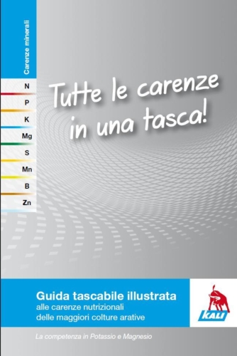 Da K+S Italia una comoda guida in formato tascabile per riconoscere le carenze nelle arative