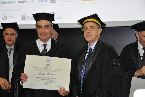 Politecnico di Milano, laurea honoris causa a Cesare Puccioni