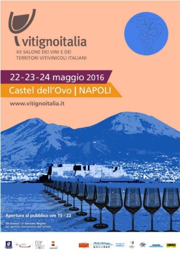 Locandina di Vitignoitalia 2016, sviluppata sull'immagine fantastica 