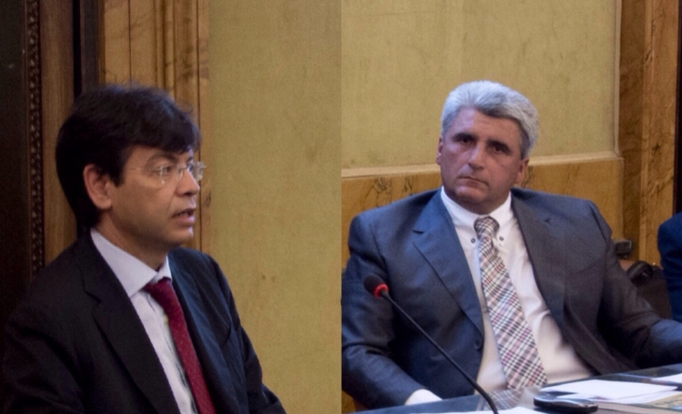 Luca Sani, presidente della Commissione Agricoltura della Camera, e il presidente dell'Inea Tiziano Zigiotto