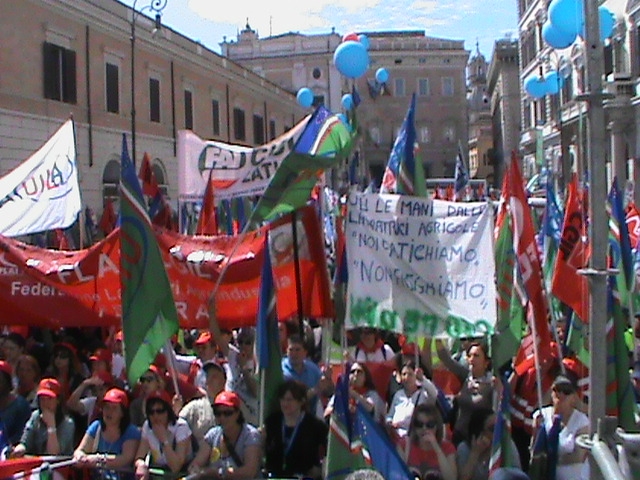 Roma, tremila in piazza contro le modifiche introdotte nella riforma del lavoro