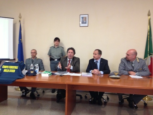 Mantova, la conferenza stampa delle forze dell'ordine