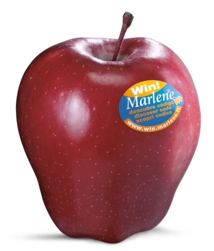 Fino al 31 marzo acquistando le mele Marlene® sarà possibile partecipare al concorso, digitando il codice sotto a ciascun bollino