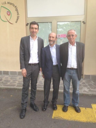 Il ministro Martina in visita all'Istituto tecnico agrario 'Mario Rigoni Stern' di Bergamo