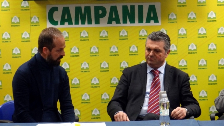 Il presidente di Coldiretti Campania, Gennarino Masiello ed il Consigliere Franco Alfieri, in un recente faccia a faccia 