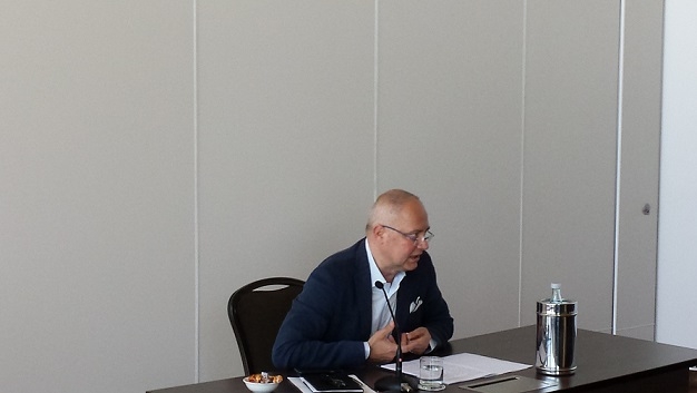 Il presidente di FederUnacoma Massimo Goldoni presenta i dati di mercato 2015 
