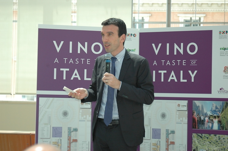 Roma, il ministro Maurizio Martina alla presentazione del Padiglione del vino italiano ad Expo 2015
