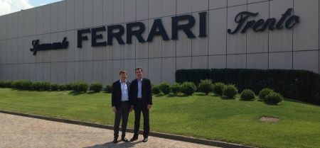 Alberto Morra,  CdA Argo Tractors e Marcello Lunelli, vicepresidente Cantine Ferrari