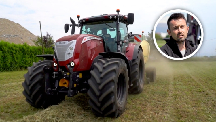Davide Chiambretto spiega perché ha scelto il trattore della casa del Gruppo Argo Tractors