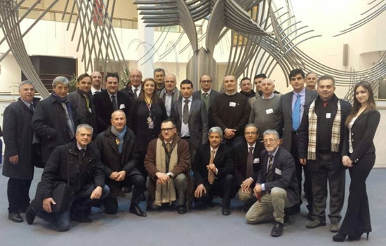 I partecipanti al meeting sulle carni cunicole che si è tenuto presso l'Europarlamento
