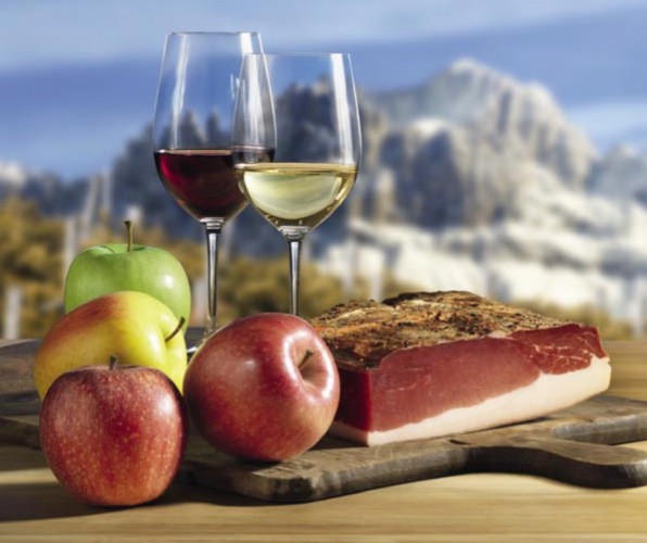 Mele, speck e vino dell'Alto Adige