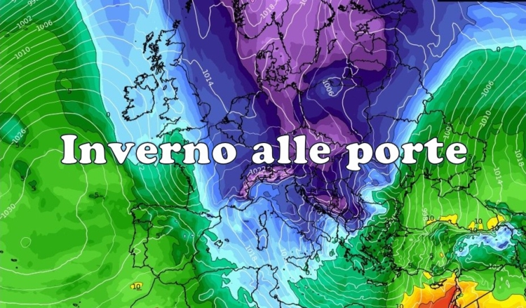 Il generale inverno sull'Europa verso l'Italia