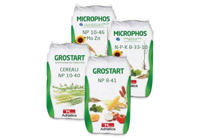 Grostart e Microphos sono disponibili in due formulazioni