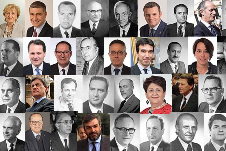 Sono quaranta i ministri che si sono succeduti dal Dopoguerra ad oggi