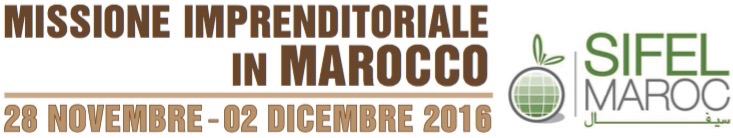 La partenza per la missione in Marocco è prevista nel pomeriggio di lunedì 28 novembre; il ritorno per venerdì 2 dicembre 2016