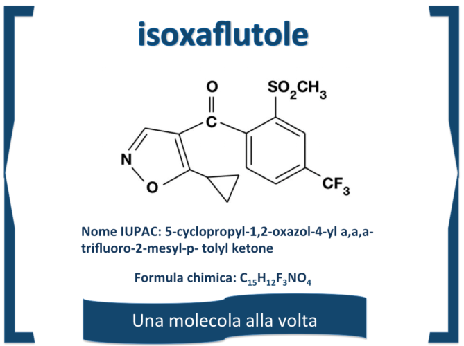 Una molecola alla volta: isoxaflutole