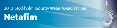 Netafim è stata insignita del prestigioso Stockholm Water Industry Award 2013