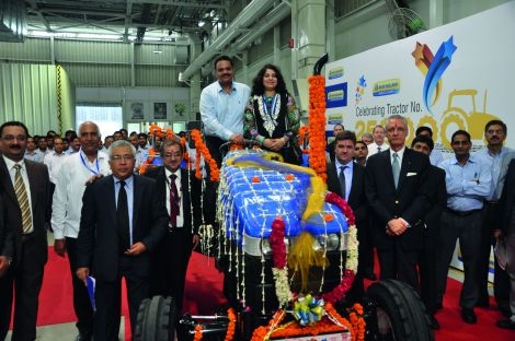 I festeggiamenti per il 250.000esimo trattore prodotto da New Holland Fiat India