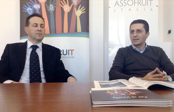 Da sinistra: Francesco Nicodemo e Andrea Badursi, rispettivamente presidente e general manager di Assofruit Italia