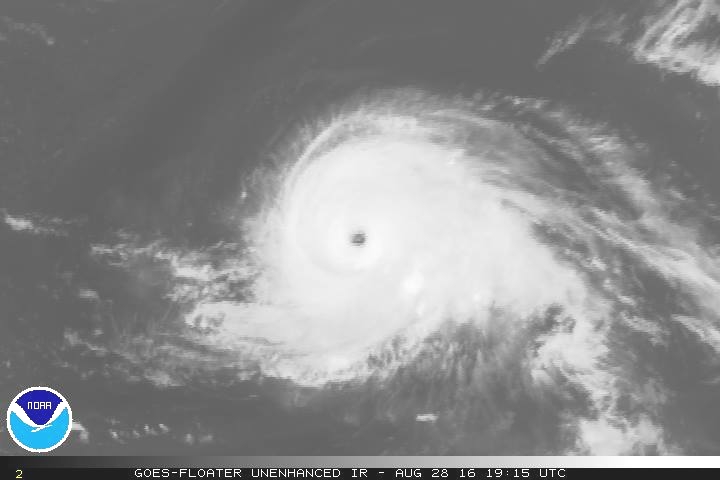 L'uragano Gaston fotografato dalle ultime immagini satellitari