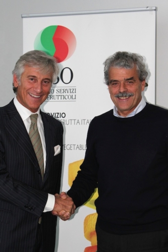 Da sinistra Paolo Bruni, presidente del Cso, e Ennio Magnani, presidente di Assomela