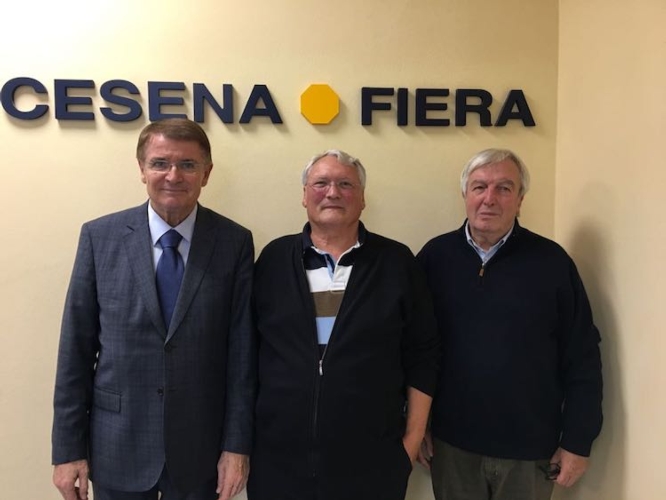 Da sinistra: Renzo Piraccini, Christian Befve e Luciano Trentini