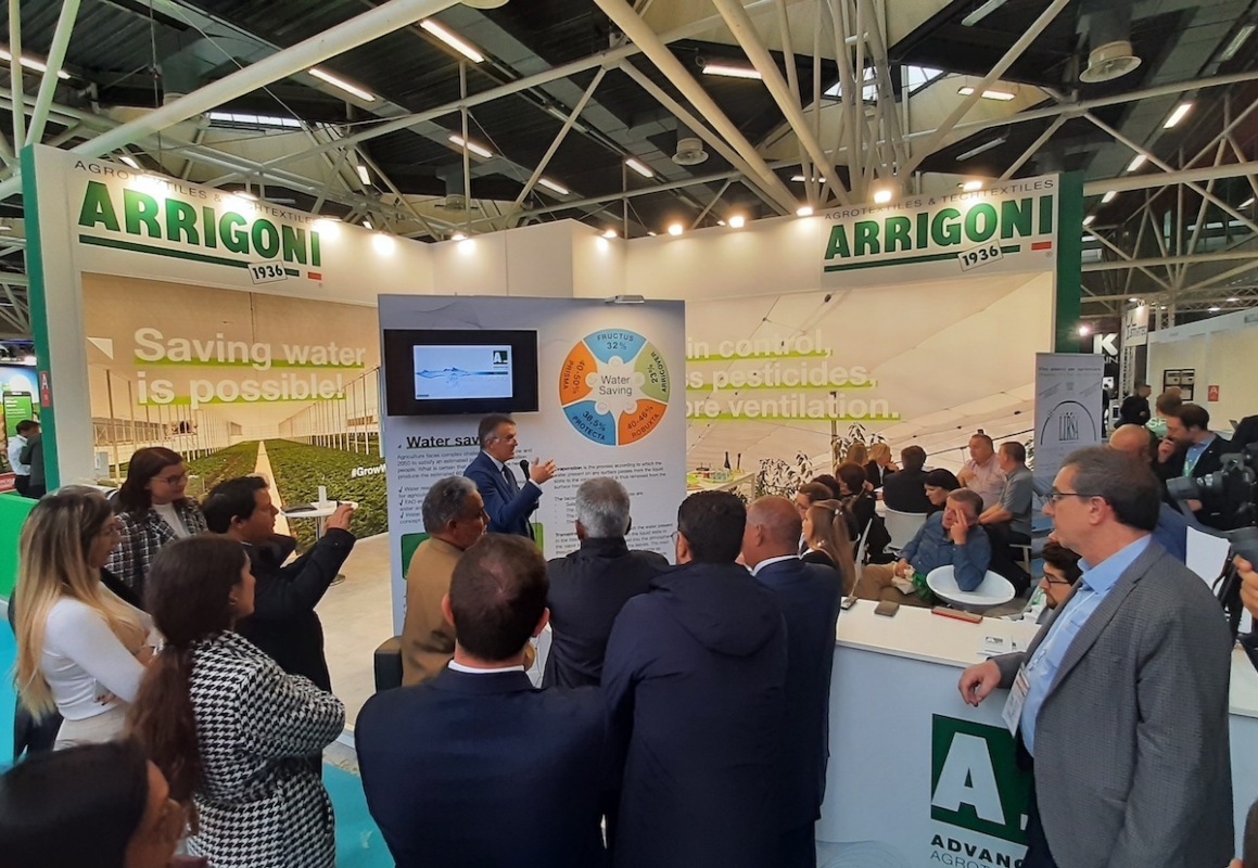 Un momento della presentazione della ricerca di Arrigoni a Eima International 2022