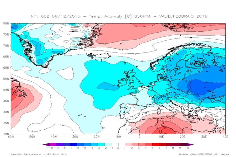 L'alta pressione abbandonerà il Mediterraneo. Freddo e neve in arrivo