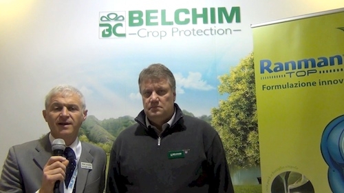 Ivano Valmori, a sinistra, intervista Paolo Ruggiero, Belchim Crop Protection Italia