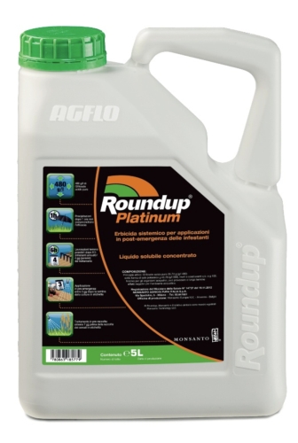 Roundup® Platinum, la nuova soluzione per il diserbo sarà commercializzata in confezioni da 1, 5, 15 e 200 litri
