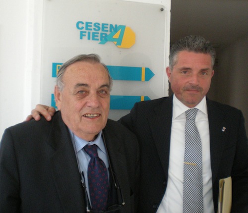 Da sinistra: il presidente di Cesena Fiera Domenico Scarpellini e il sindaco di Cesena Paolo Lucchi