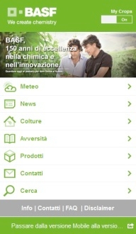 Homepage Agroportal versione Mobile