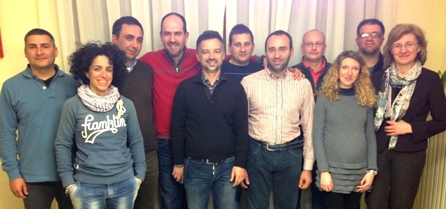 Nella foto, i soci; Marco Valerio Del Grosso, presidente di Sintonia, è il quarto da sinistra.