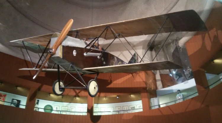 L'aereo Ansaldo S.V.A. con cui Gabriele D'Annunziò sorvolò Vienna nel 1918