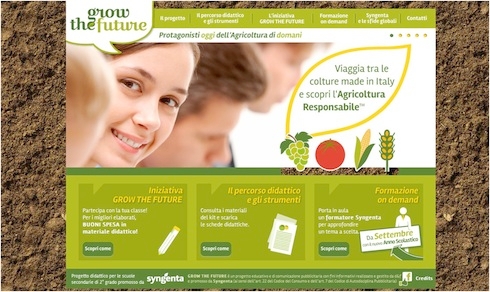 Maggiori informazioni sul progetto di Syngenta al sito www.growthefuture.it