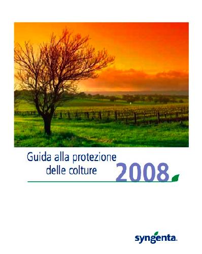 La copertina della nuova 'Guida alla protezione delle colture' 2008 di Syngenta
