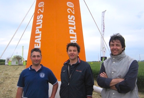 Da sinistra, Mattia Manegatti, Marco Leonardi e Angelo Felloni, tecnici della cooperativa Capa Cologna, provincia di Ferrara