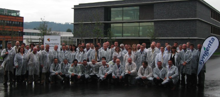 Il gruppo italiano in visita a Stein, Svizzera, presso uno dei centri ricerche di Syngenta